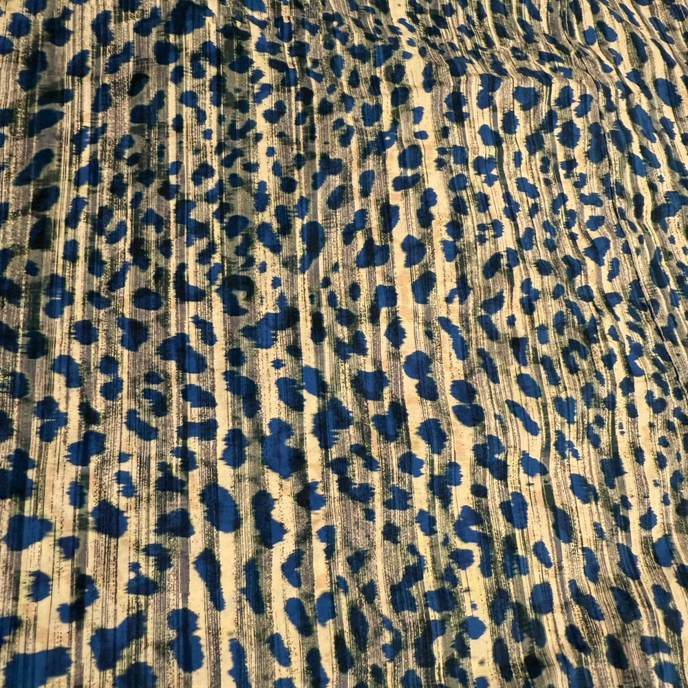Hunter Bell, Jenkins Dress Blue/Gray Leopard Breaststroke Print, Size Large NWOT - Picture 12 of 16